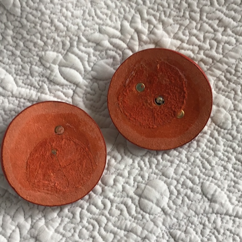 Gold and Orange Decorative Medallions - Picture 6 of 8